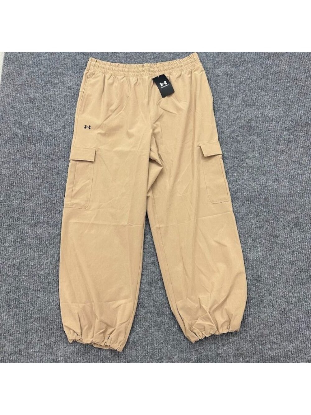 Under Armour Rival Woven Cargo Pants Cinched Cuff Pockets 1382696 Womens XL NEW